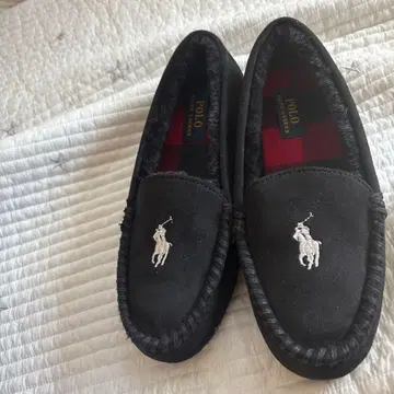 새상품 랄프 로렌 모카신 블랙 24 24.5 25cm 여성용