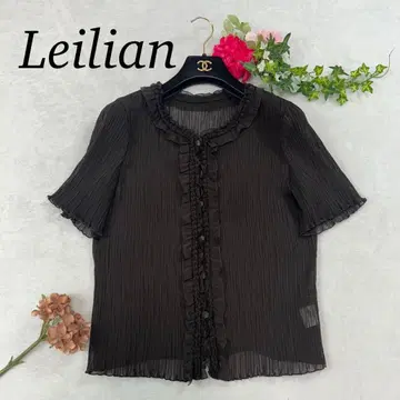 J457 새상품급 L 11 레리안 브라운 플리츠 셔츠 여성용