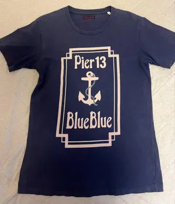 BlueBlue 블루블루 Pier 13 티셔츠 네이비