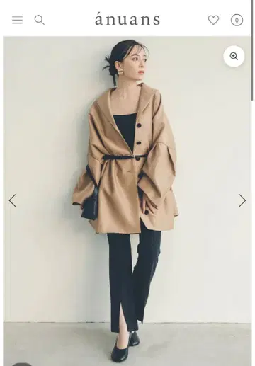 [ 시착만 한 상품 ] anuans 스트레치 슬릿 플레어 팬츠 네이비