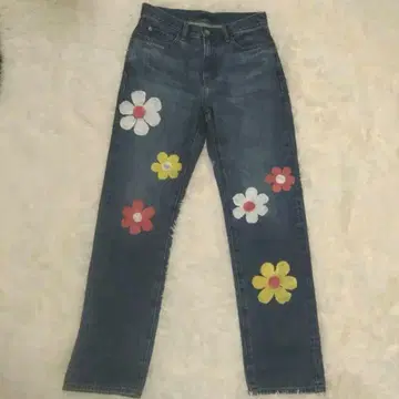 오리지널 꽃 페인트 데님 유니클로 itimi PINNAP