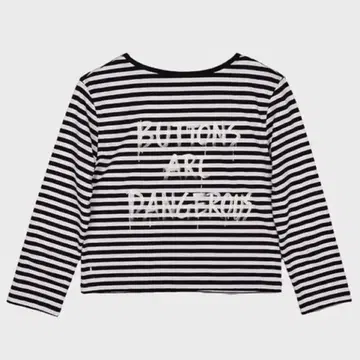 DARED DANGEROUS STRIPE TEE IN BLACK