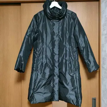 히로코코시노 롱 다운 코트 블랙