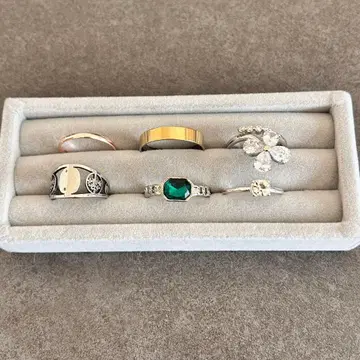 유품 정리 반지 6점 묶음 판매 반지 액세서리 금 골드 보석