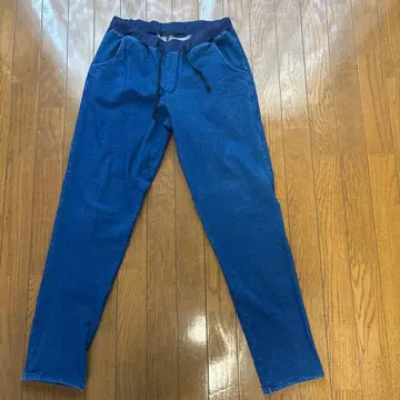 파란 조거 팬츠 M 사이즈 포켓 부착