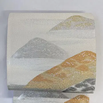 후쿠로 오비 명철 플라티나박 원산 여울 금실 은실 기모노 오비 037k