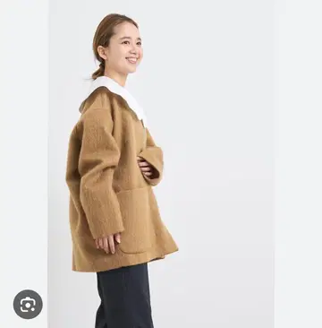 yori 울 모헤어 샤기 자켓