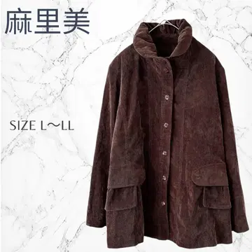 마리미 성숙 캐주얼 데일리 코듀로이 아우터 코트 L~LL