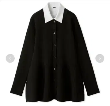 [ 미사용 새상품 ] mila owen 2way 카라 부착 페플럼 니트탑