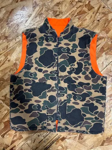 80s USA제 헌터 카모 충전솜 베스트 army