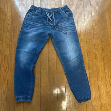 REST 데님 블루 조거 팬츠 L 사이즈