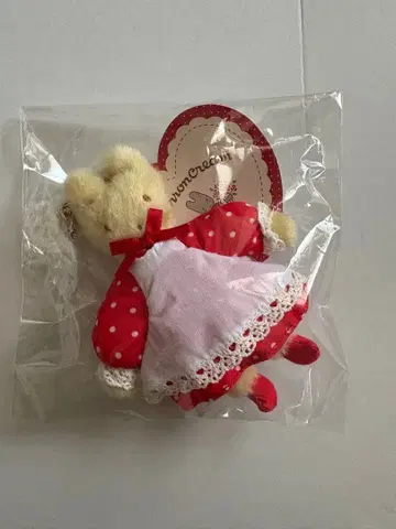 마론 크림 마스코트 참 봉제 인형 레드