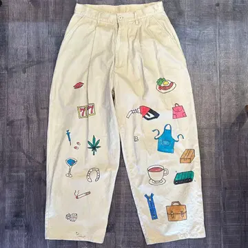 메모리얼 팬츠풍 페인트 팬츠