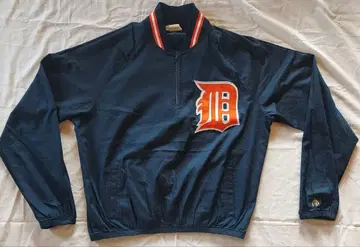 Majestic 디트로이트 타이거스 빈티지 저지 네이비