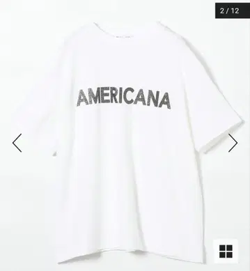 [택 포함] 아메리카나 라피 마루도 로고 프린트 T셔츠 AMERICANA