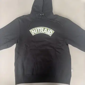NITRAID 리얼 위드 아치 로고 후드티 L 사이즈