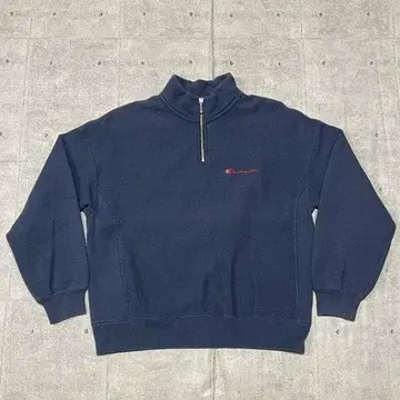 Champion R/W 70s 80s 파랑 단색 택 빈티지 복각 맨투맨