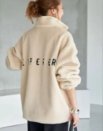 스픽 앤 스팬 크림색 플리스 보아 자켓