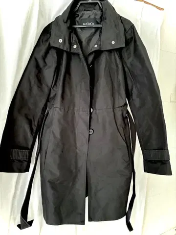 MAX&Co. 블랙 오버코트 38