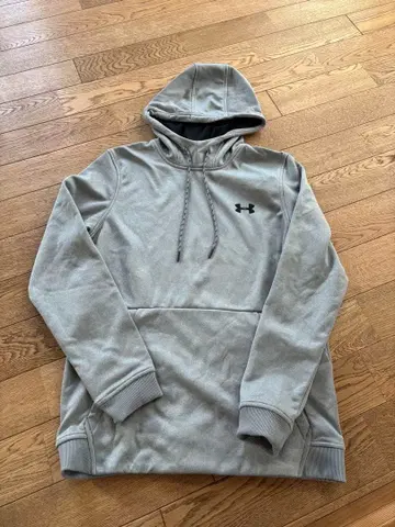 새상품 미사용 언더아머 그레이 후드 부착 후드티