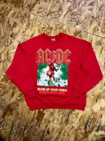 90s ACDC 후르츠 오썸룸 맨투맨 XL
