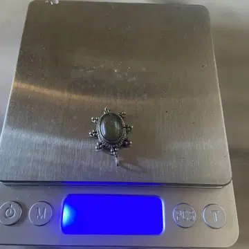 실버 래브라도 라이트 별 모양 펜던트 925