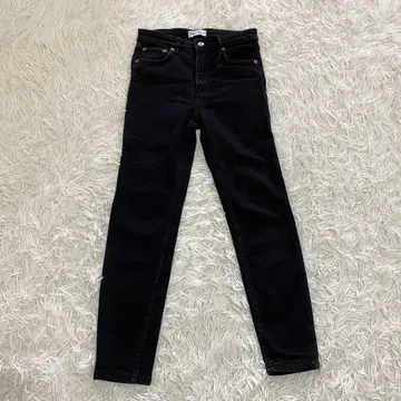ZARA 하이라이즈 스키니 데님 블랙 EUR 36 (S 상당)