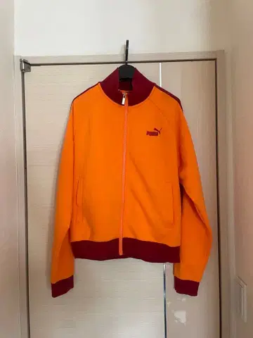 PUMA 집업 트랙 자켓 오렌지/버건디 집업 후드티