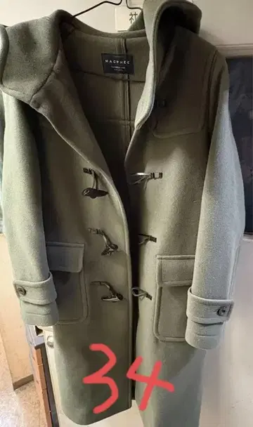 MACPHEE 올리브 그린 더플 코트