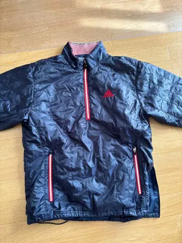 adidas 네이비 하프 지퍼 자켓 M