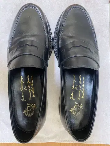 Jalan Sriwijaya 잘란 스리와야 코인 로퍼 가죽 신발 남성용