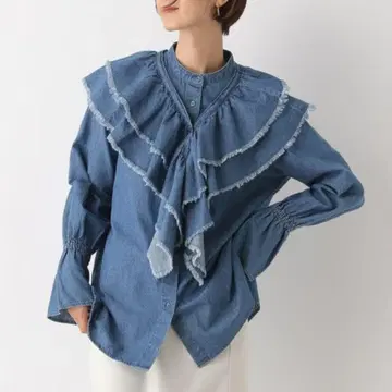 LEPSIM 2P 데님 블라우스