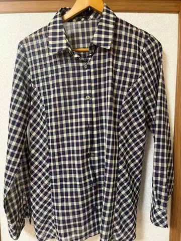 DAKS 체크 무늬 긴팔 셔츠 사이즈 42