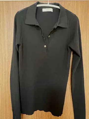 에부르 론 헤르만 시어 폴로 니트 블랙 38