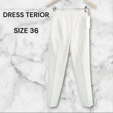 새상품 DRESSTERIOR 드레리아 팬츠 S 36 무지 화이트