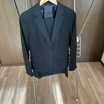 블랙 자켓 스커트 팬츠 세트