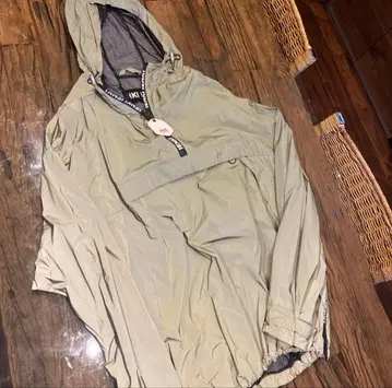 IENKI IENKI 나일론 지퍼 후드티 카키 오버 사이즈 M