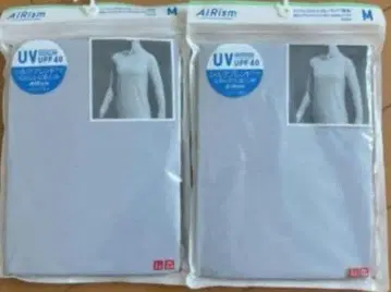 에어리즘 uv컷 크루넥 t 긴팔 m 유니클로 UNIQLO 블루