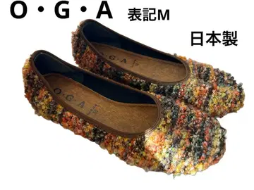 펌프스 로우힐 복슬복슬 라운드토 트위드 플랫슈즈 일본제