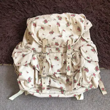 꽃무늬 베이지 백팩 대용량 여행