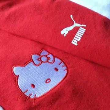 PUMA 헬로키티 조거 팬츠 빨간색
