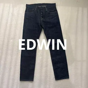 에드윈 셀비지 데님 EDS32 다크 블루 다크 네이비