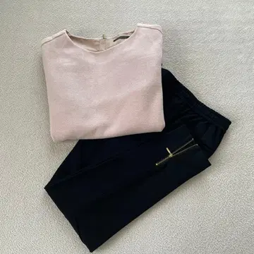 BARNYARDSTORM 니들 펀치 긴팔 스웨터 핑크