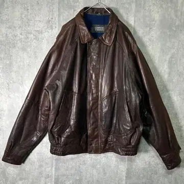 최상급 헤비 웨이트 가죽 자켓 다크 브라운 천연 가죽