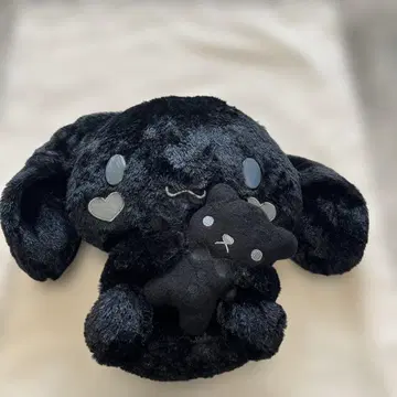 시나모롤 두근두근 블랙 프라이데이 곰 안기 BIG 봉제 인형 블랙