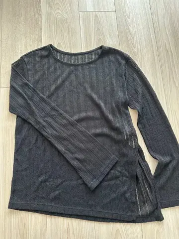 andar 시스루 니트 커버업