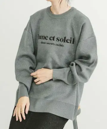 새상품 ITEMS URBAN RESEARCH 스웨트 라이 라메 니트