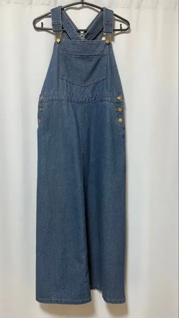 데님 살로펫 오버롤 스커트