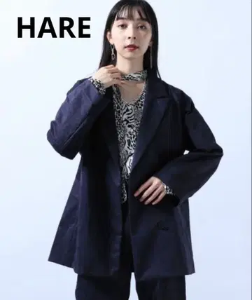 HARE 하레 벨로아 벨벳 스웨이드 더블 자켓 테일러드