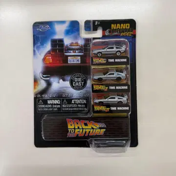 백 투 더 퓨처 Jadatoys 나노 다이캐스트 미니카 3대 세트
